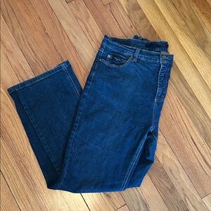 Simon Chang Dark Wash Straight-Leg Jeans